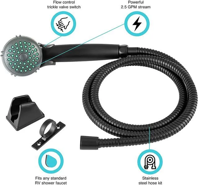 RV Single Function Shower Wand